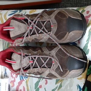 Timberland PRO Brown and Red Ankle SteelToe Boots NWOT SIZE11W